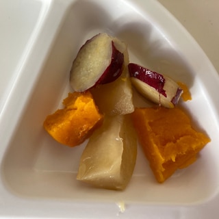幼児食✌さつま芋と南瓜のりんご煮